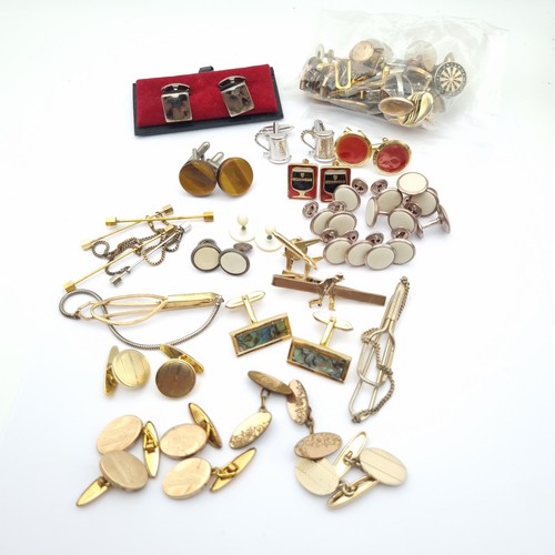 Vintage cufflinks job lot - cufflinks,