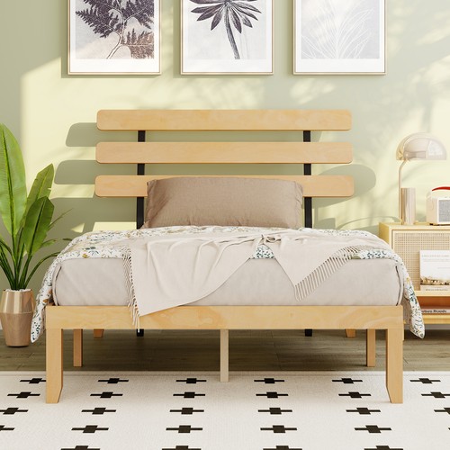 Double size wooden - wooden, frame