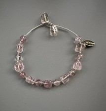 Lola Rose Pale Pink Crackle Quartz Semi Precious Gemstone Bracelet.