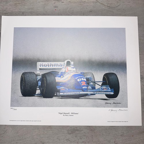 Formula one print nigel - print,