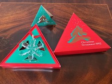 VERY RARE SWAROVSKI 1992 CHRISTMAS ORNAMENT 168690 BOXED WITH CERTIFICATE