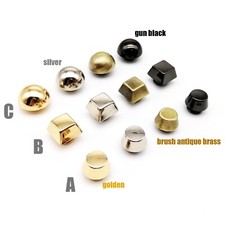 4pcs Metal Leather Bag Bottom Protect Feet Nail Stud Belt Screw Back Rivet Spike