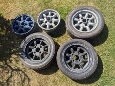 5 x Minilite-Style Inc Mistral Mod Wheels Matching Pairs For Refurbishment BU10