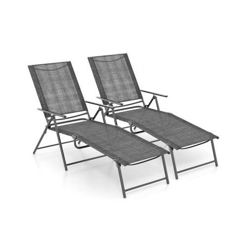 Piece patio folding chaise - piece,