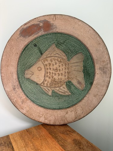 Wooden fish decorative large - fish,
