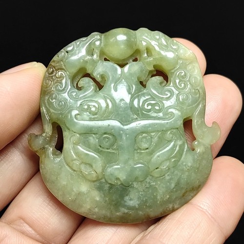 Chinese old jade carved - old,