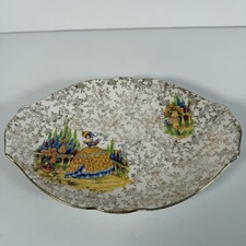 VINTAGE EMPIRE ENGLAND YELLOW CRINOLINE LADY PATTERN   PLATE 9 inches