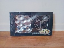 Secret De Gourmet Snail Plates Stainless Steel Escargot Dinner Sets Tongs Forks.