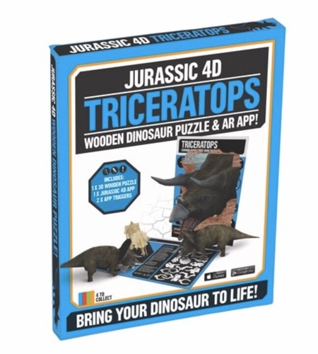 Jurassic triceratops puzzle - 4d,