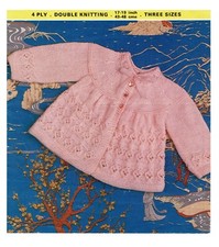 Baby matinee coat knitting