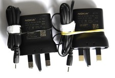 Two Nokia AC-15X Chargers For Old Nokia Mobile Phones