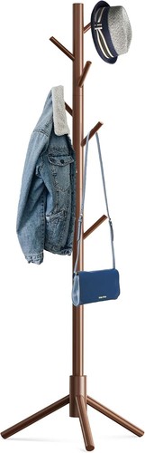 Wooden tree coat rack - tree,