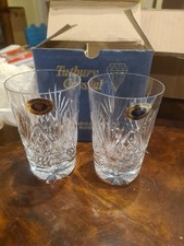 Pair new tutbury crystal - of,
