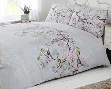 Bird blossom floral duvet - bird,