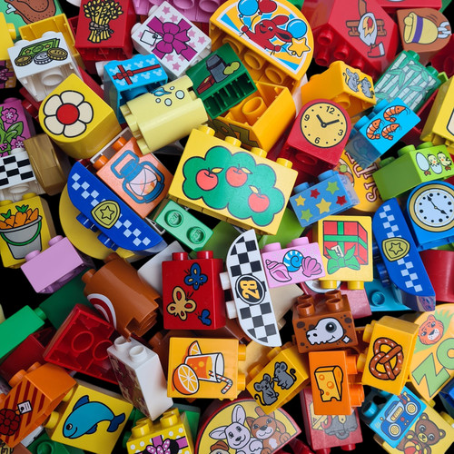 Duplo printed brick - duplo,