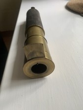 Old three draw brass telescope
