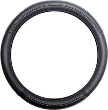 Black steering wheel cover - black,