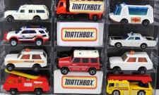 Various MATCHBOX SUPERFAST EMERGENCY RESCUE FIRE ENGINE POLICE Vehicle Mix Lot