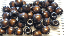 LARGE ROUND DARKBROWN WOODEN