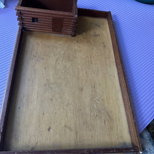 Vintage wooden fort log cabin - vintage,