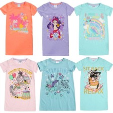 Girls Nightie Kids Childrens Nightdress Dreams Ice Cream Relax Age 2-13 Years
