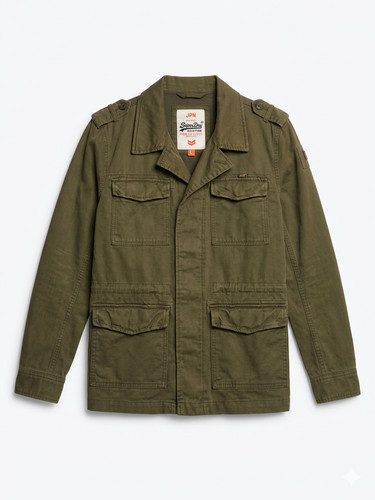 Superdry mens military jacket - military,