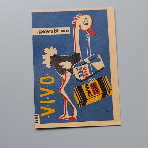 Vintage german matchbox label - vintage,
