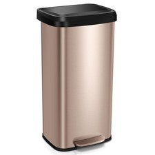 Gold 68L Recycling Pedal Bin