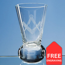 Handmade Masonic Firing Glass