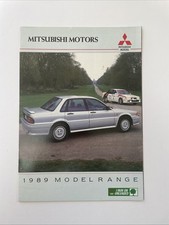 BROCHURE MITSUBISHI RANGE 1989 STARION COLT LANCER SPACE WAGON GALANT SHOGUN