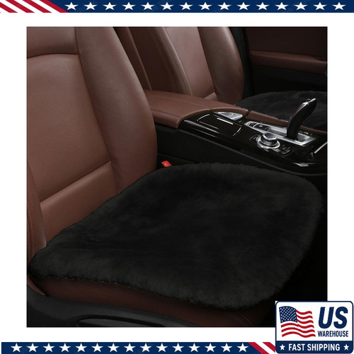 Black sheepskin car seat - black,