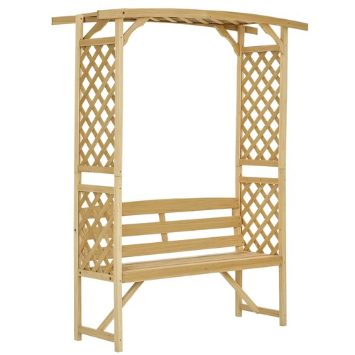 Patio arbor garden bench - garden,