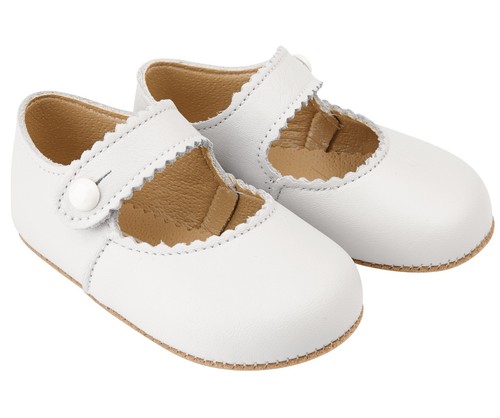 Baby shoes white leather - baby,