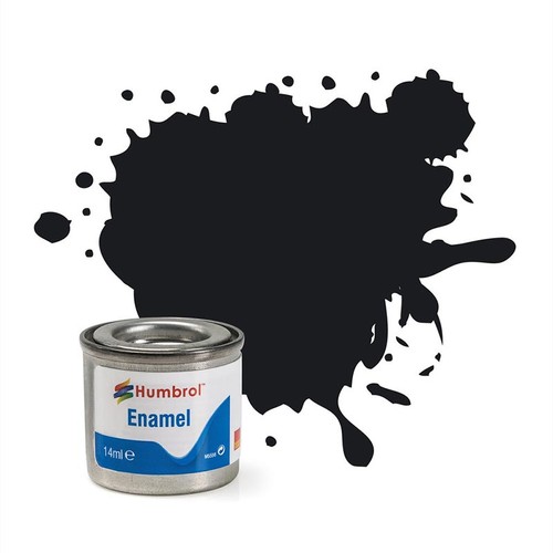 Humbrol black gloss enamel - 21,