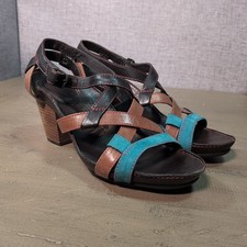 Clarks Strappy Leather Block