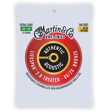 Martin MA180T 10-47 12 String Lifespan 2.0 Acoustic Guitar Strings 1-3 Packs