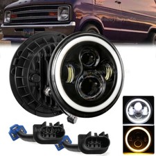 2x 7" Led headlight Amber Turn