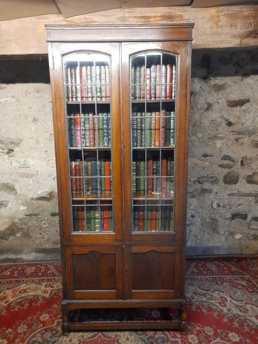 Vintage oak bookcase - vintage,