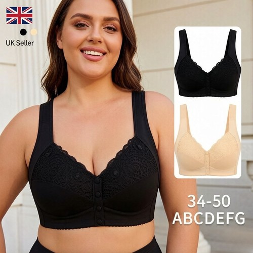 Front fastening push lace - up,
