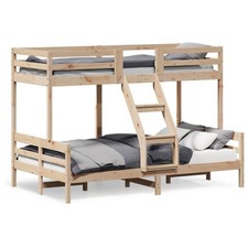 Bunk Bed Solid Pine Brown