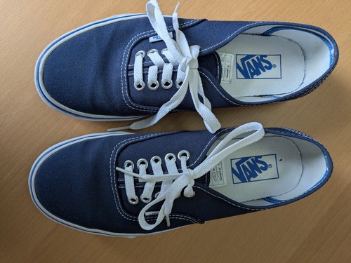 Navy blue vans unisex low - navy,
