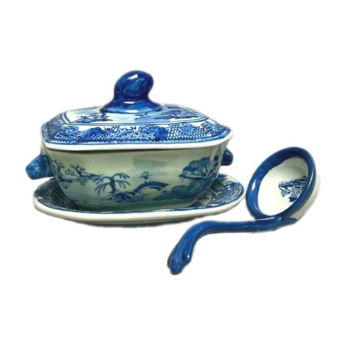 Blue white ironstone - blue,
