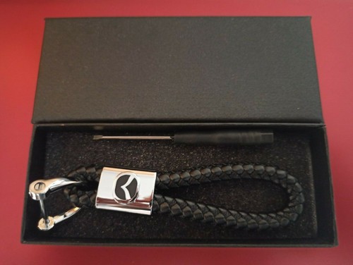 Mazda luxury leather keyring - mazda,