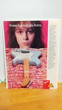 FENDER STRATOCASTER YNGWIE MALMSTEEN GUITAR 1988 PRINT AD 11 X 8.5   n