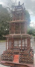 Four Storey Chinese Pagoda Style Bird Cage