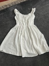 Ladies White Dress Boohoo Size