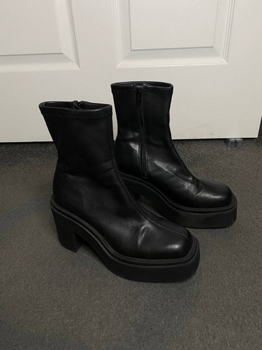 Black chunky platform - black,