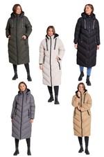 Womens Coat Long Line Saint & Sinners 'Samurai' Oversize Puffer Jacket S8-16