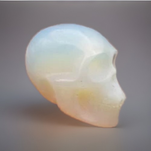 Crystal skull opalite carving - crystal,