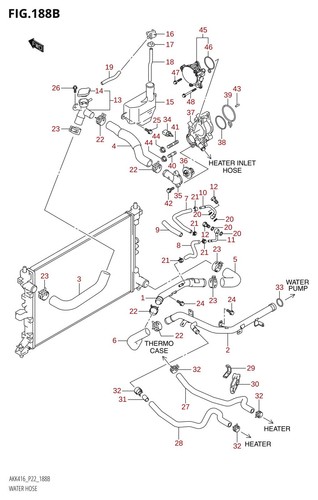 Suzuki genuine water - genuine, inlet